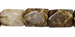 Brioche Agate Faceted Nugget 18-20x12-15mm