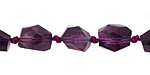 Amethyst Faceted Nugget 8-12x8-9mm