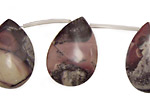 Porcelain Jasper Smooth Pear Drop 18x25mm