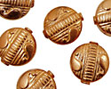 Copper Coin with Paisley 17mm