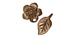 Green Girl Shibuichi Rose Blossom Clasp