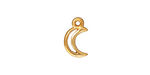 TierraCast Gold (plated) Crescent Charm 8x12mm