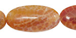 Fire Agate Flat Oval 40x20mm