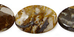 Brioche Agate Flat Oval 30x20mm