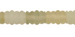 New Jade Carved Corrugated Tube 12-15x10mm