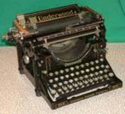 The Typewriter. timeline | Timetoast timelines