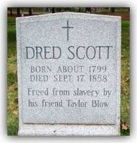 scott dred case dies his timetoast occurred affects though court even events after