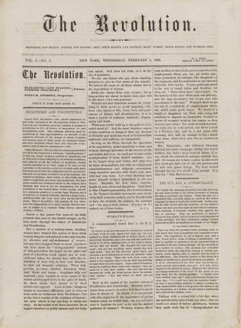 Who helped establish the weekly newspaper the revolution picture