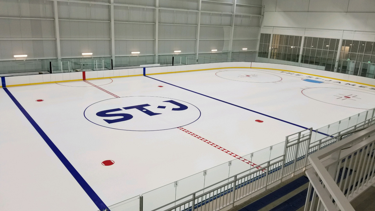 The St. James Sports and Active Entertainment Center Ice Rink in