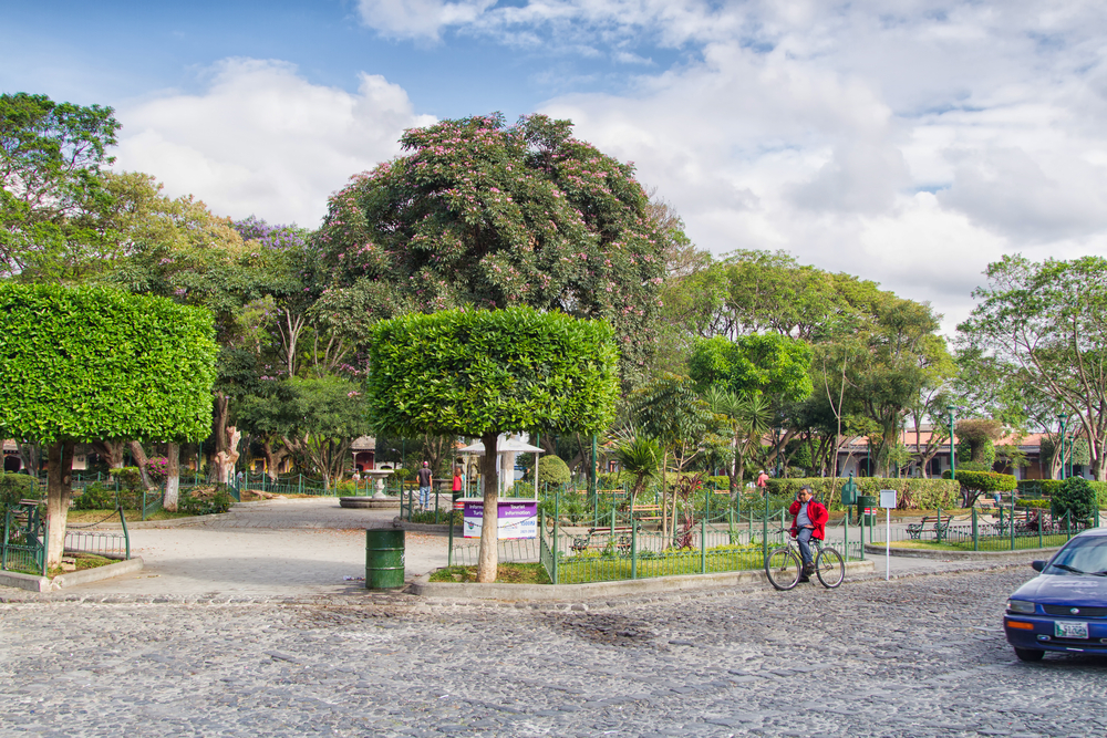 main central park in Antigua, Guatemala_316420973