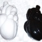 Untitled(BlackHeart,White Heart)