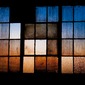 Garage window sunset