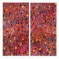 Dans le jardin 3 -  Red Ditpych