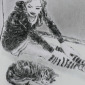 Rachel and kitty