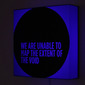 The extent of the void