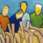 GROUP ON WALL