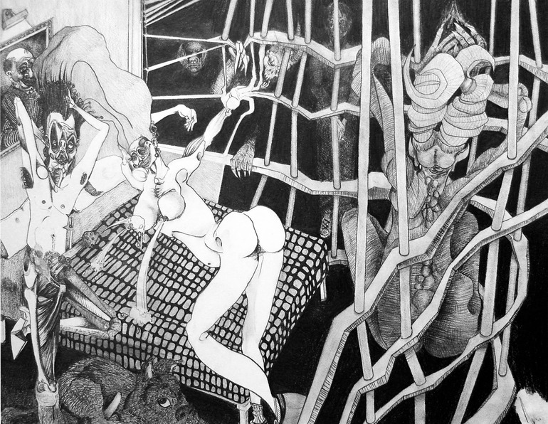 Imagen de Michael Westfried Dibujo sadomasoquista Michael Westfried
