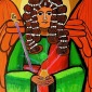 The Archangel Raphael with Magic Staff  