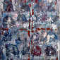 Cuvant - oil, metal collage and charcoal on canvas, 100 x 80 cm 2006-07 Wellington NZ