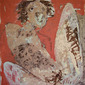 Rape, War and the kiss of a Rose, oil on canvas, 100x100cm 2003 Bucharest