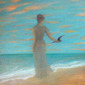 Lady with bird in hand