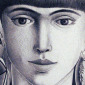 Girl with earring/horse