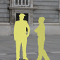 A guard and a cop
