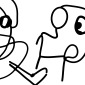a dumb lizard, a fat bird and a angry elephant