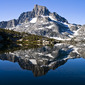 Banner Peak Reflecting in 1000 Island Lake