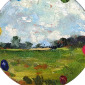 Landscape with dots