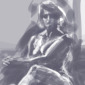 iPad drawing: Alison in grey, October 5th, 2010