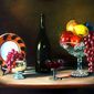 Still Life with Fruitbowl, Bottle and Plate