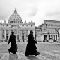 Two cardinals at St. Peter’s square, Rome, 2009