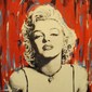 Marilyn Monroe White on Red