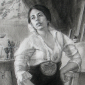 Portrait of Claudia holding the Wadjet.