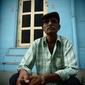 Man in blues