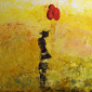 Girl with balloons