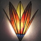 Red / Yellow Lily wall lamp.