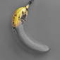 banana on grey