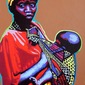 African Woman with Child