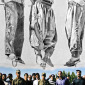 Iran 2, 2011. Pencil and photo 100x150 cm.
