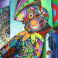 ORIGINAL DRAWING "Diana's Clown"