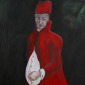 Pregnant Cardinal (part of La Famiglia, Dalton Triptych)