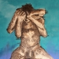 From the Raku sculpture 'Man Bathing' by Emanuele Gori