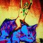 The Girl and her Horse-Chat , La fille et son Chat-cheval