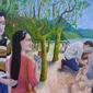 Making a mermaid on Lamma Island