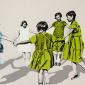 'The Dancers' 41 x 30 cm screenprint