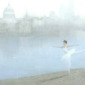 Ballerina on the Thames, London