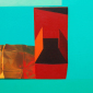 red box on green