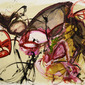 Falling Petals - Abstract Art Painting by Abstract Artist Kaley Rhodes